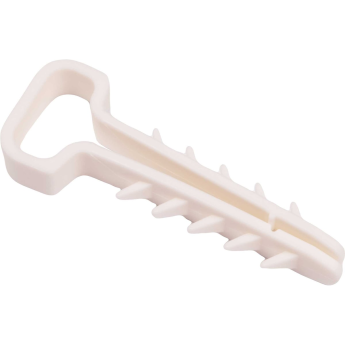 Дюбель-хомут JAZZWAY 5054905 PCD-F 05х08-45-100WH для плоского кабеля PA6.6 бел. (уп.100шт)