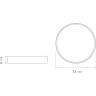 Светильник светодиодный потолочный JAZZWAY PPB SCANDIC-R 24W 4000K WH IP20 5036802